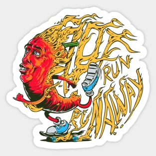 Hot Run Runaway Sticker